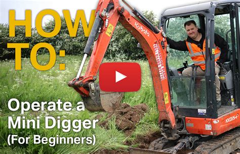 how to make money with mini excavator|operating mini digger beginner.